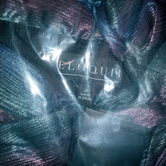 NWT Eloquii Cross Bodice Rainbow Dress - Picture 3 of 4